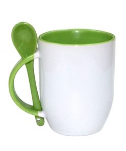 Чаша с лъжичка Spoon Mug Lime 734
