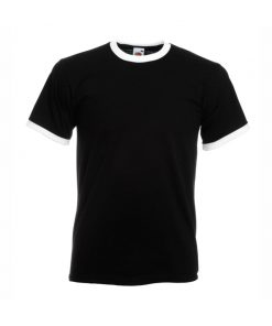 24 Black - White Тениска RINGER