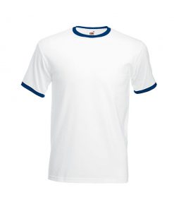 24 White - Navy Тениска RINGER