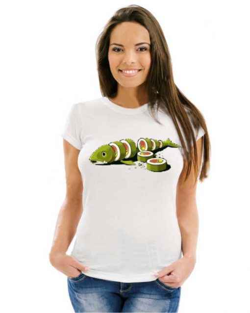 Дамска органична тениска Lady Sushi Fish