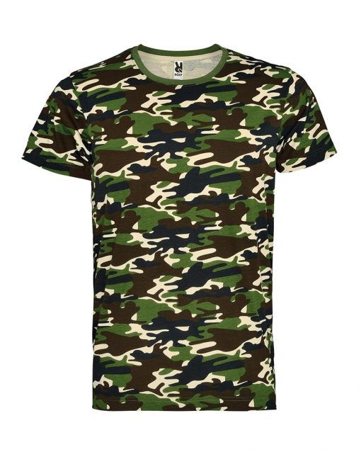 52 Green Camouflage Тениска Камуфлаж