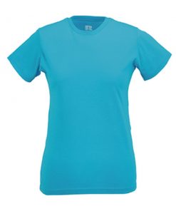 437 Azure Blue Дамска тениска Lady Soft Slim