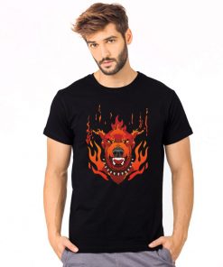 Мъжка органична тениска Fire Dog