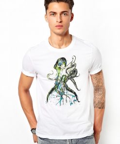 L029 Мъжка органична тениска Octopus