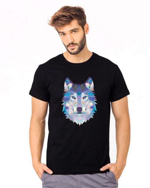 Мъжка органична тениска Triangle Wolf