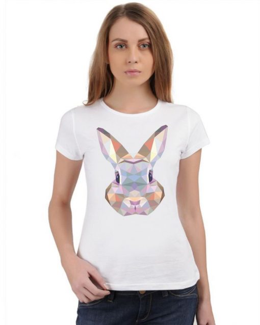 Дамска органична тениска Triangle Rabbit