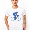Мъжка органична тениска Blue Cyclist