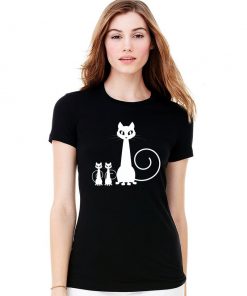 Дамска органична тениска White Cat 3