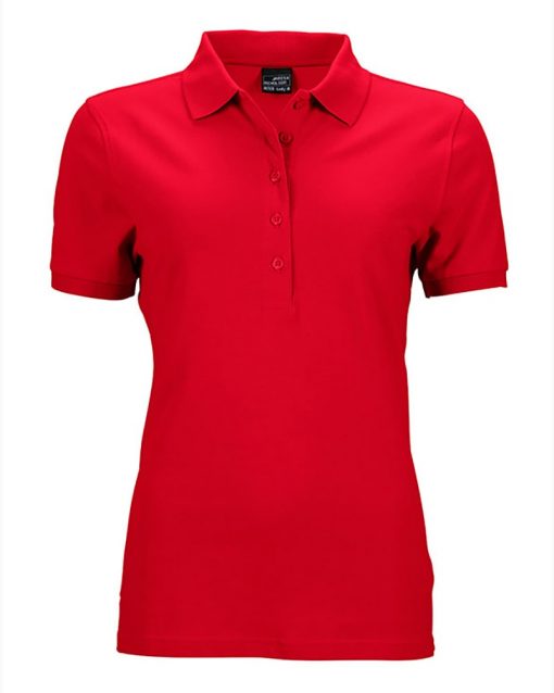 1122 Red Дамскa риза Elastic Polo Pique
