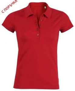 1288 Red Дамска риза Stella Plays