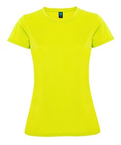 274 Yellow Neon Дамска спортна тениска Trinity l