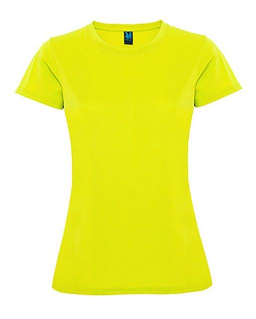 274 Yellow Neon Дамска спортна тениска Trinity l