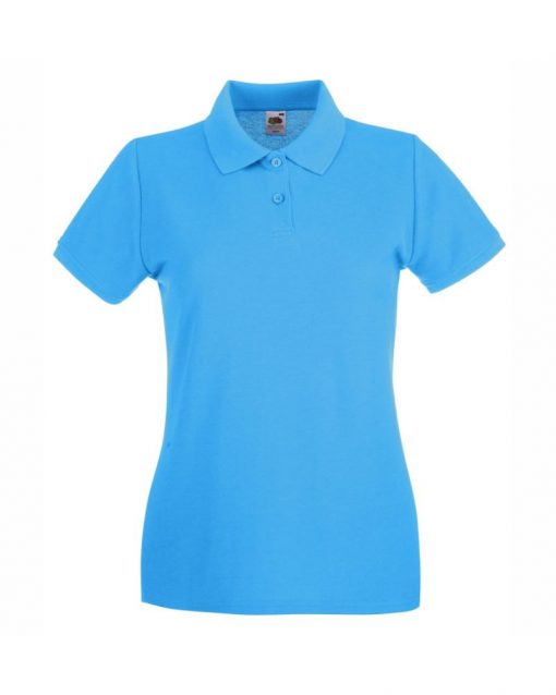 147 Azure Blue Дамска риза Lady-Fit Polo Pre
