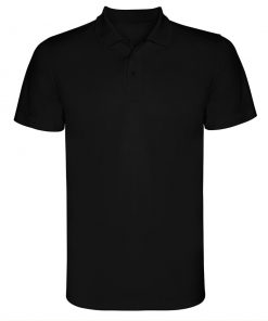 380 Black Мъжка спортна риза Monzza Polyester