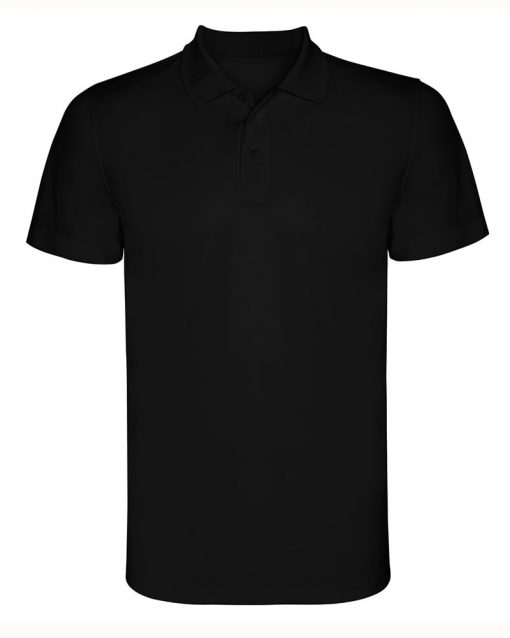 380 Black Мъжка спортна риза Monzza Polyester