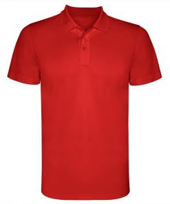 380 Red Мъжка спортна риза Monzza Polyester