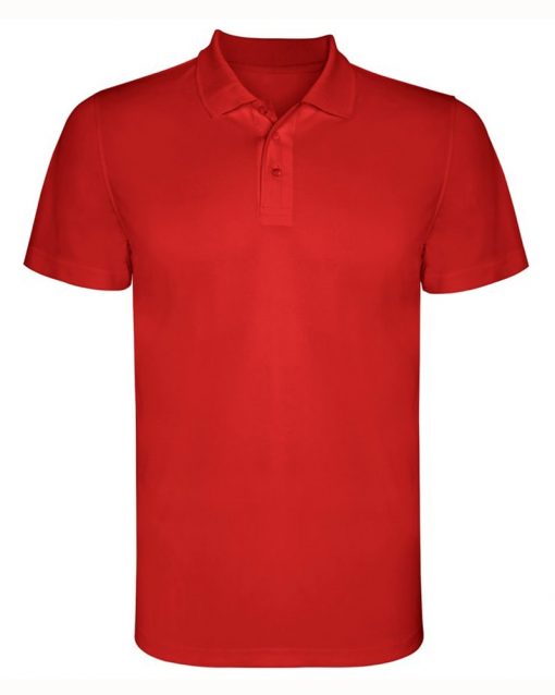 380 Red Мъжка спортна риза Monzza Polyester