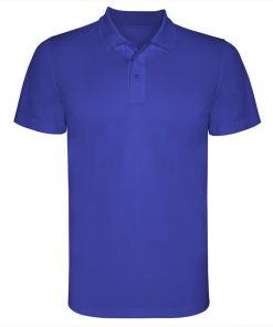380 Royal Blue Мъжка спортна риза Monzza Polyester