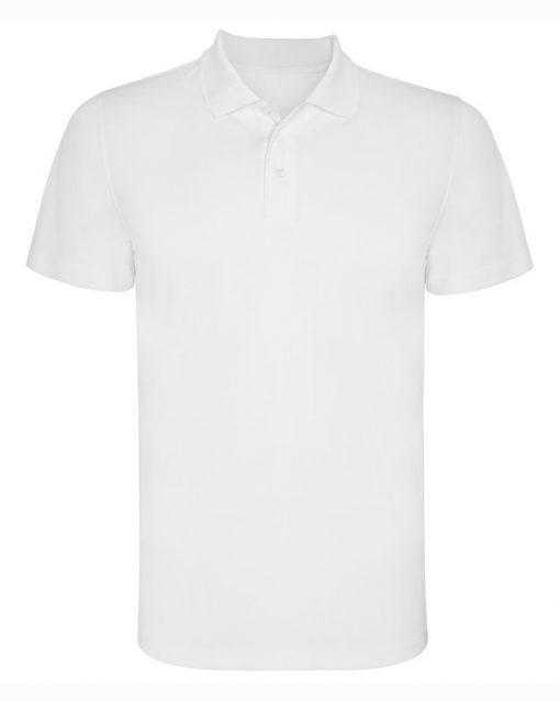 380 White Мъжка спортна риза Monzza Polyester