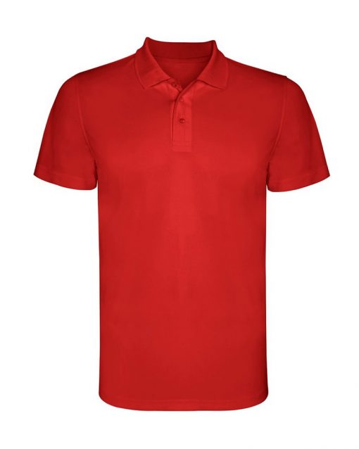 580 Red Детска спортна риза Monzza Polyester