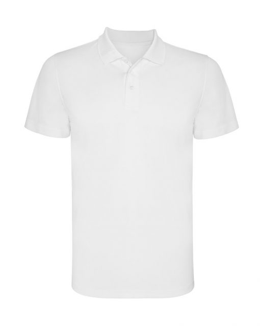 580 White Детска спортна риза Monzza Polyester