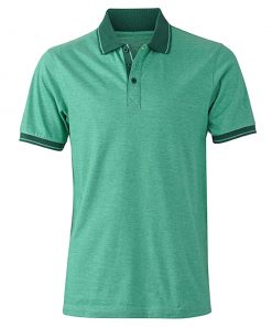 682 Green Melange Мъжка риза Polo Heather