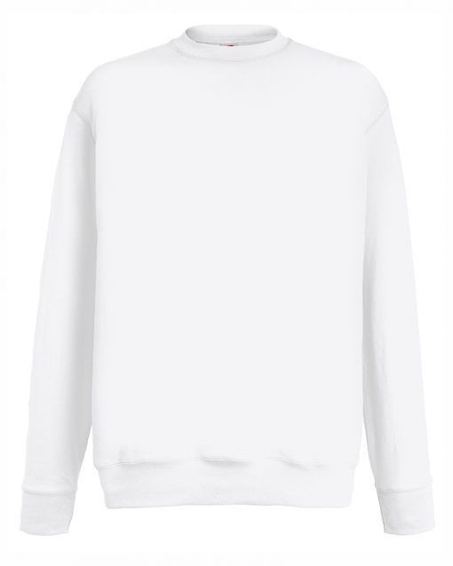 BG110 White Мъжка ватена блуза Set-In Sweat Light