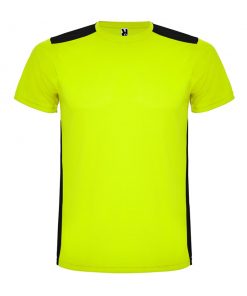 1480 Yellow Neon - Black Спортна тениска Datroil