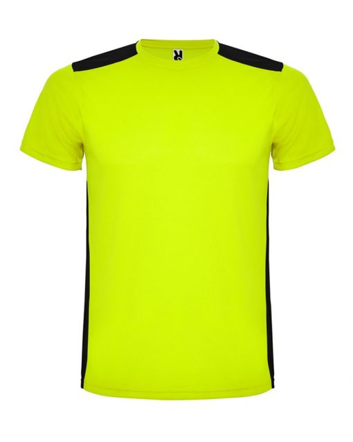 1480 Yellow Neon - Black Спортна тениска Datroil