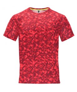 1801 Print Rojo Мъжка тениска Assin