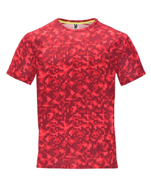 1801 Print Rojo Мъжка тениска Assin