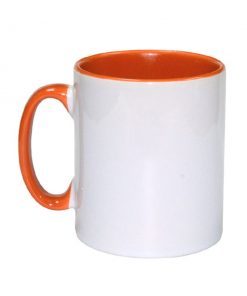 1611 Orange Бяла чаша Color