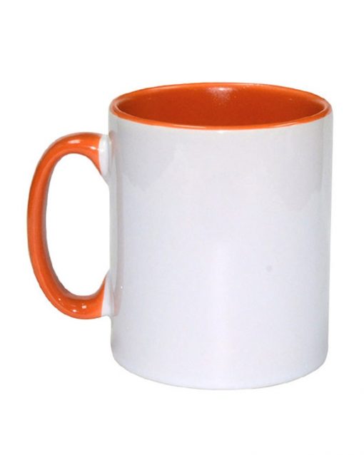 1611 Orange Бяла чаша Color