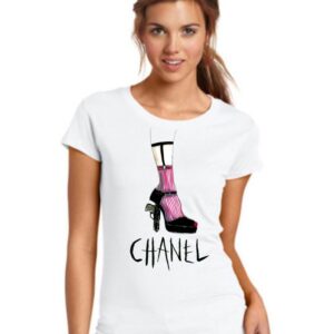 Дамска органична тениска Chanel Shoes