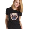 Дамска органична тениска Polygonal Pug