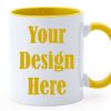 Чаша Yellow in collor с твой дизайн. Направи чаша с твой дизайн сега!