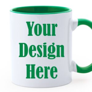 Чаша Green in collor с твой дизайн. Направи чаша с твой дизайн сега!