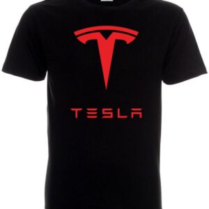 TENISKA TESLA LOGO black RED