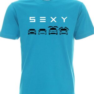 Тениска TESLA SEXY azure