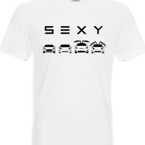 Тениска TESLA SEXY white
