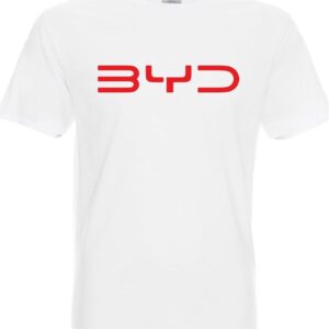 Тениска BYD white_red
