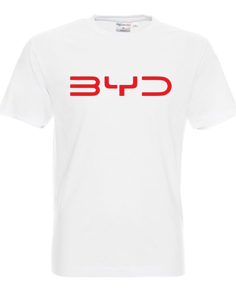 Тениска BYD white_red