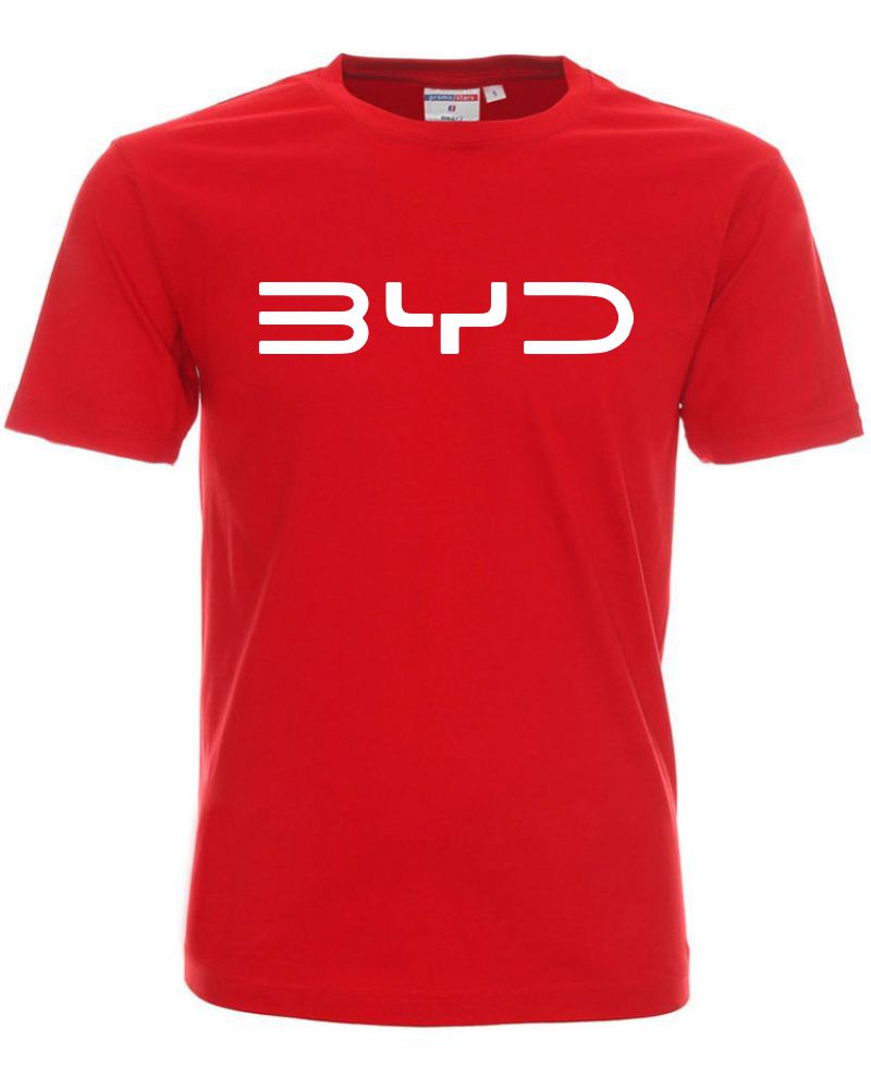 Тениска BYD red_white