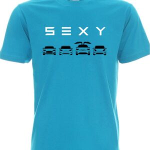 Тениска TESLA SEXY azure