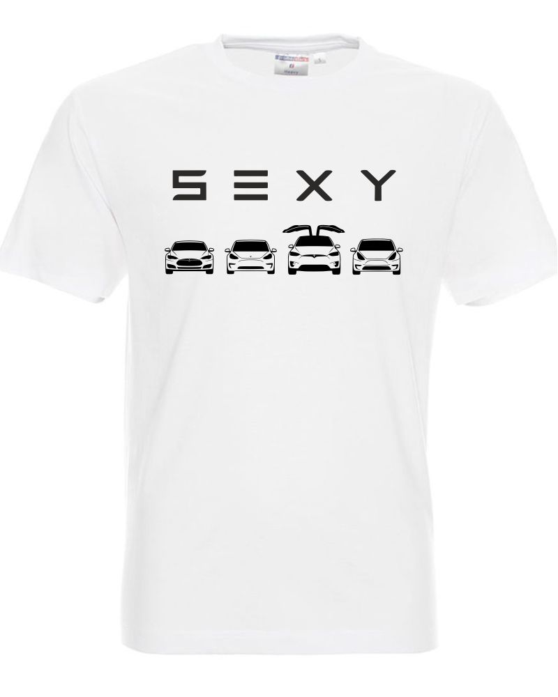 Тениска TESLA SEXY white