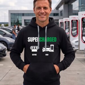 Суитчър Tesla Supercharged before & after