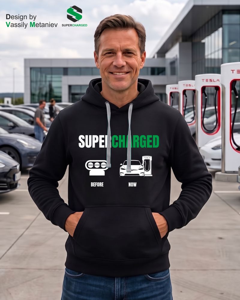 Суитчър Tesla Supercharged before & after